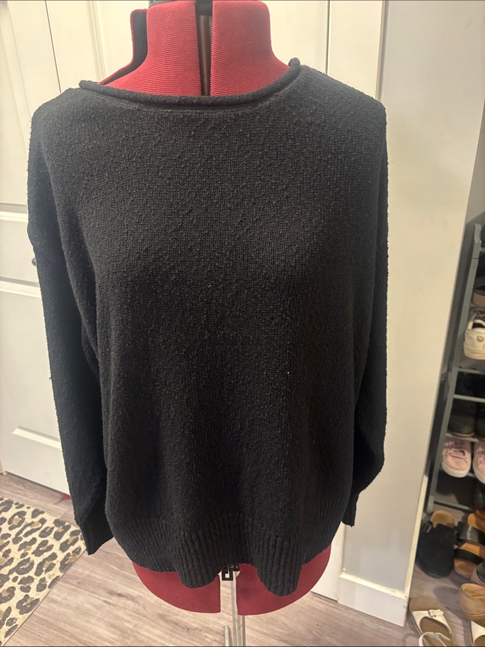 Lane Bryant Black Crewneck Sweater